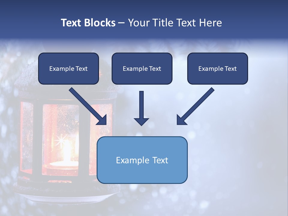 Holiday Cold Bokeh PowerPoint Template