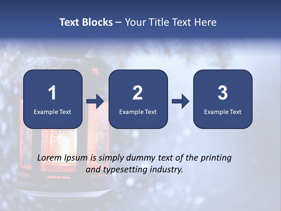 Holiday Cold Bokeh PowerPoint Template