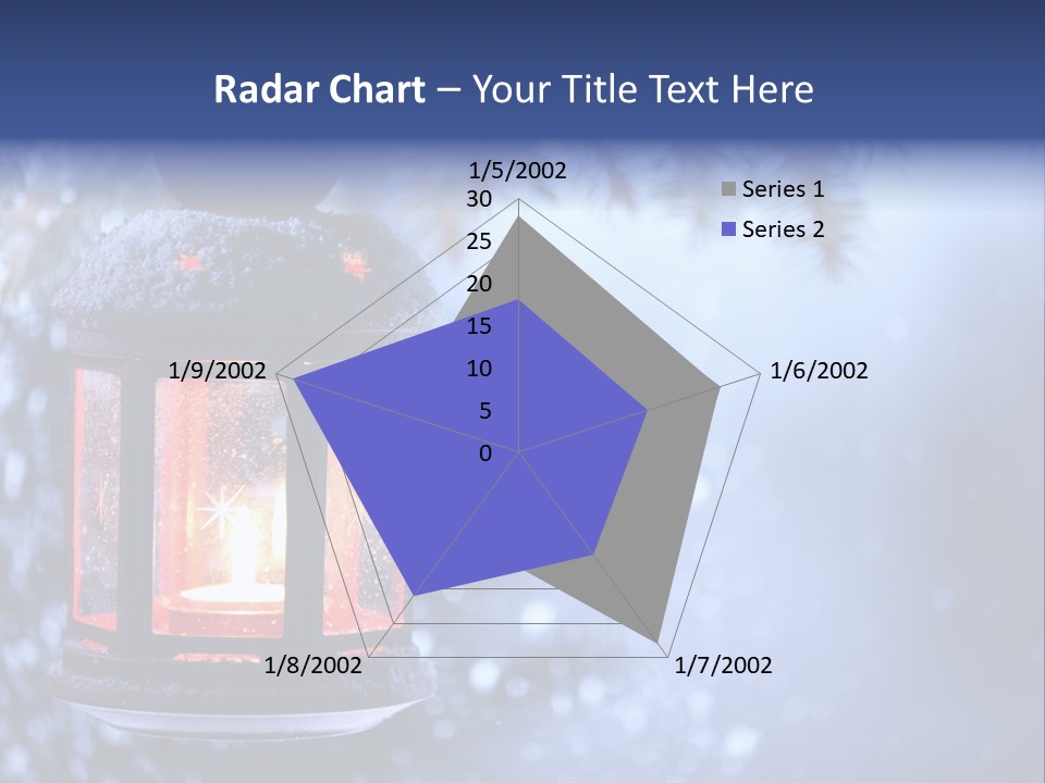 Holiday Cold Bokeh PowerPoint Template