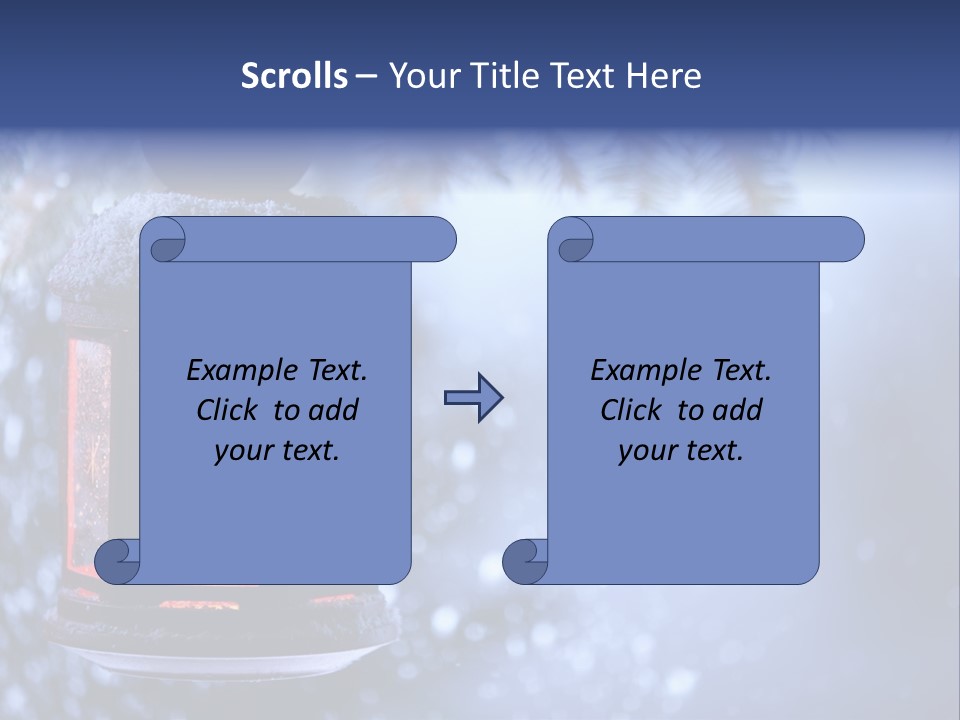 Holiday Cold Bokeh PowerPoint Template