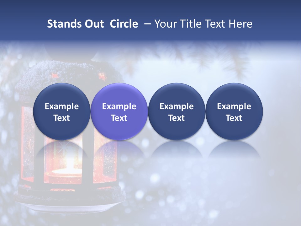 Holiday Cold Bokeh PowerPoint Template