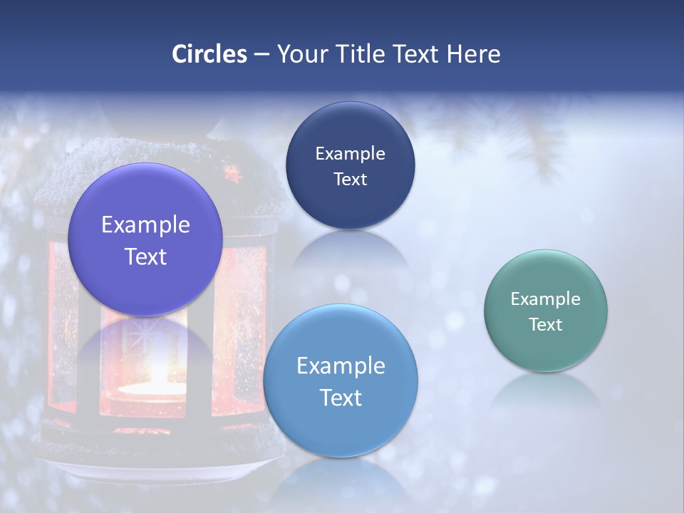 Holiday Cold Bokeh PowerPoint Template
