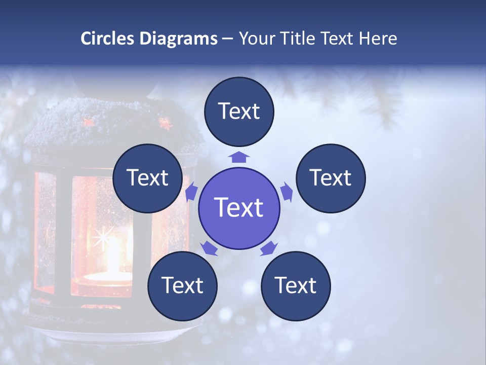 Holiday Cold Bokeh PowerPoint Template