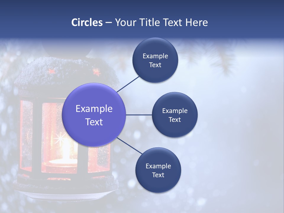 Holiday Cold Bokeh PowerPoint Template