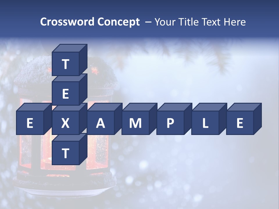 Holiday Cold Bokeh PowerPoint Template