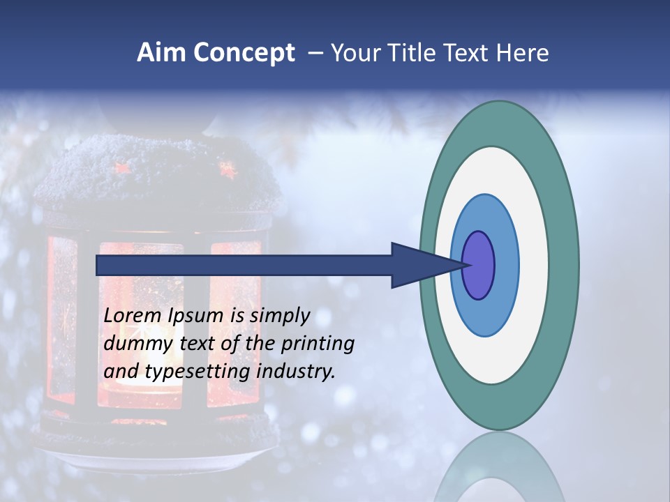 Holiday Cold Bokeh PowerPoint Template