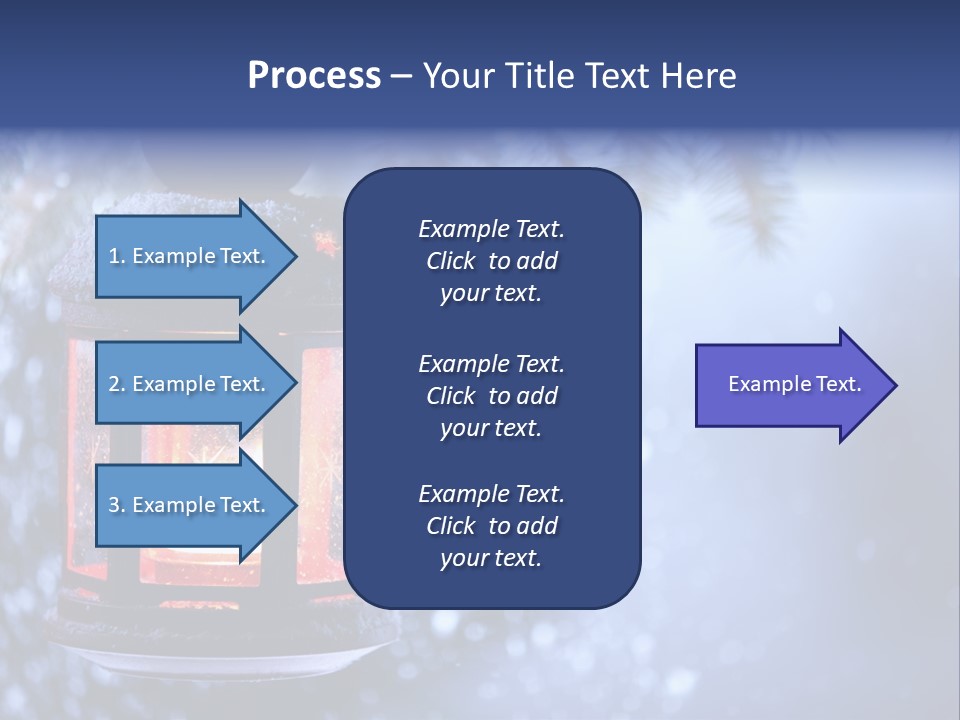 Holiday Cold Bokeh PowerPoint Template