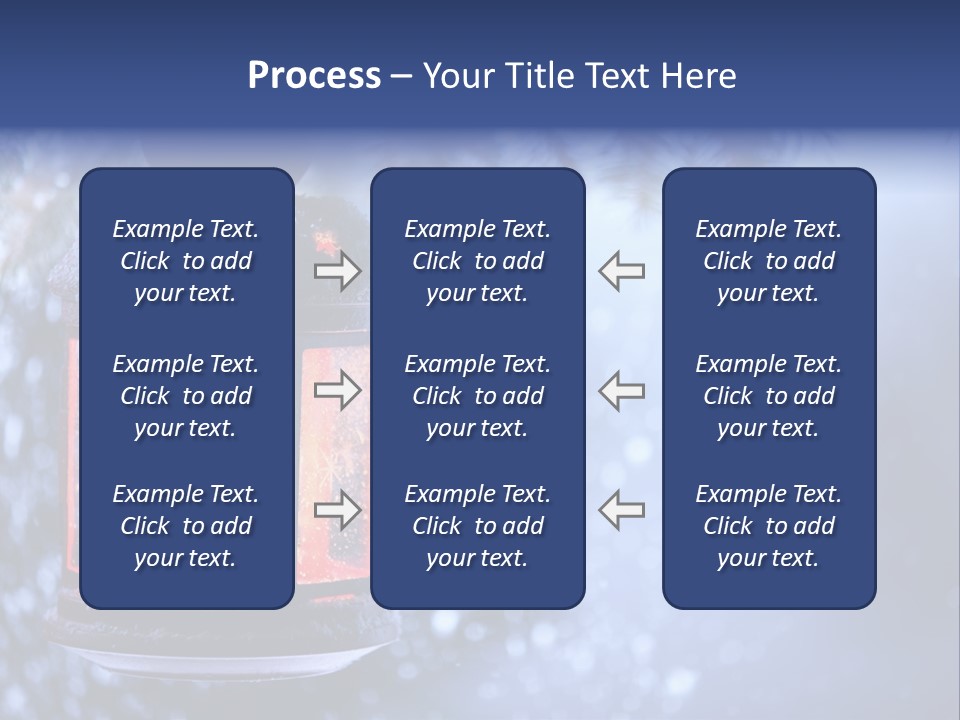 Holiday Cold Bokeh PowerPoint Template