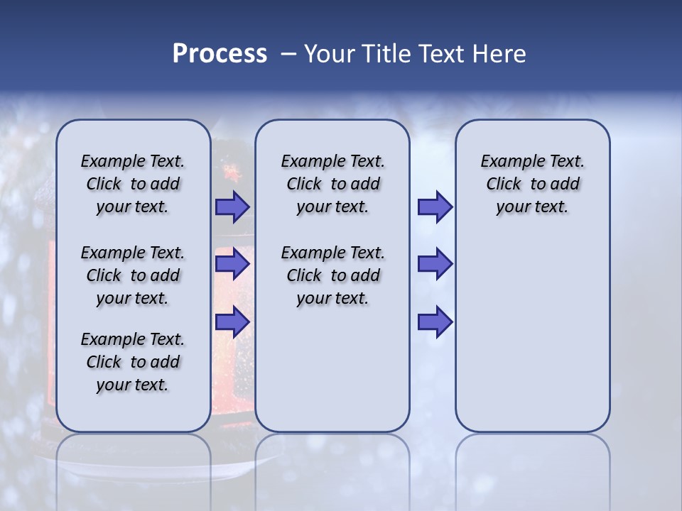 Holiday Cold Bokeh PowerPoint Template