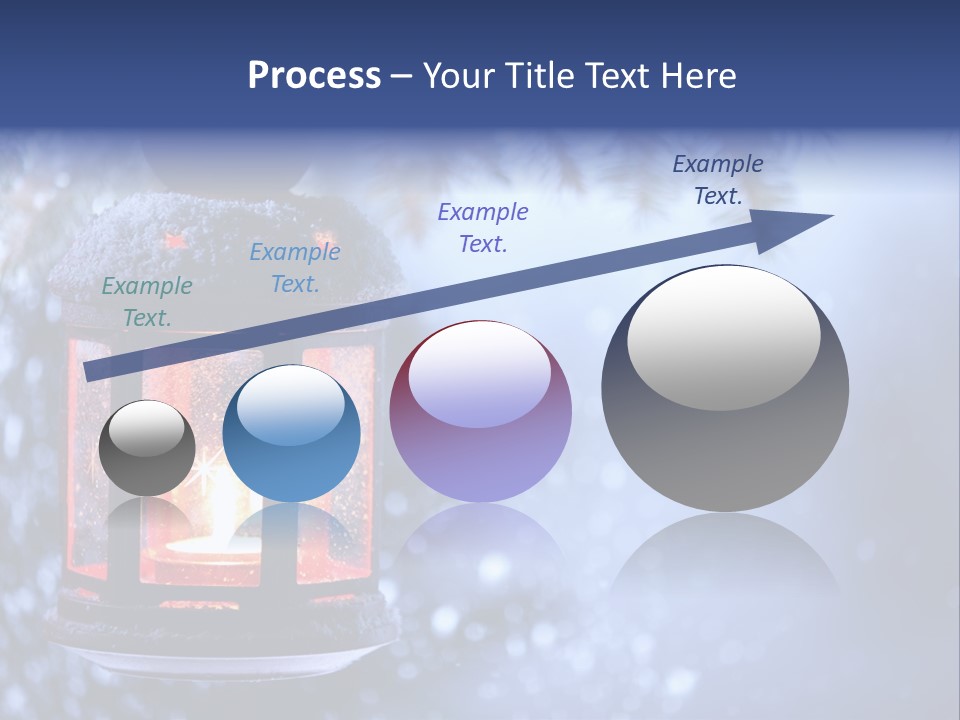 Holiday Cold Bokeh PowerPoint Template