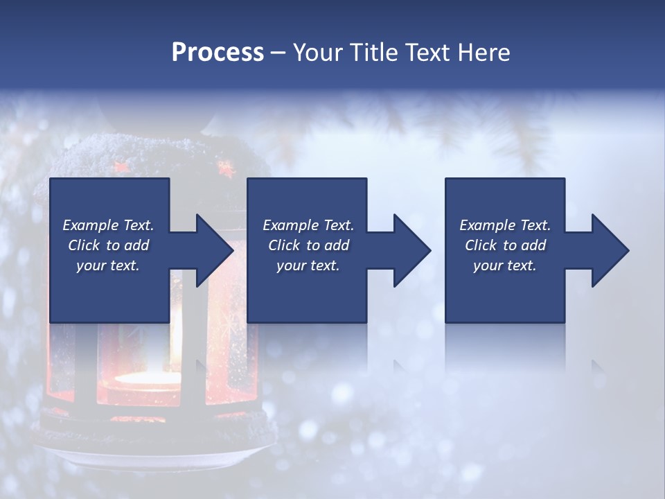 Holiday Cold Bokeh PowerPoint Template