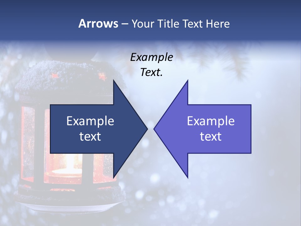 Holiday Cold Bokeh PowerPoint Template