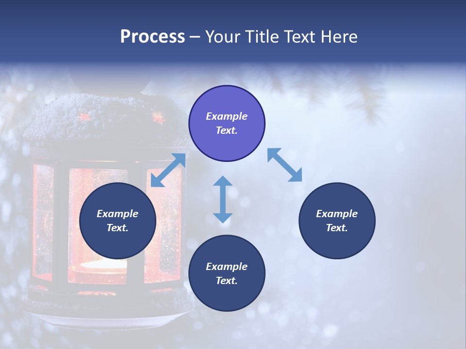 Holiday Cold Bokeh PowerPoint Template