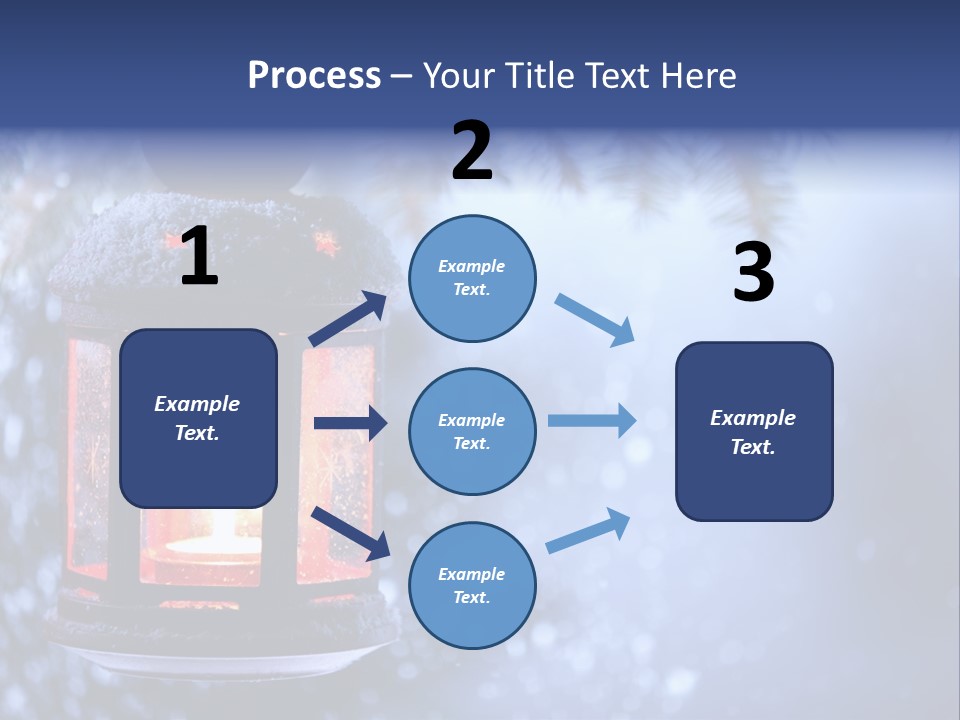 Holiday Cold Bokeh PowerPoint Template