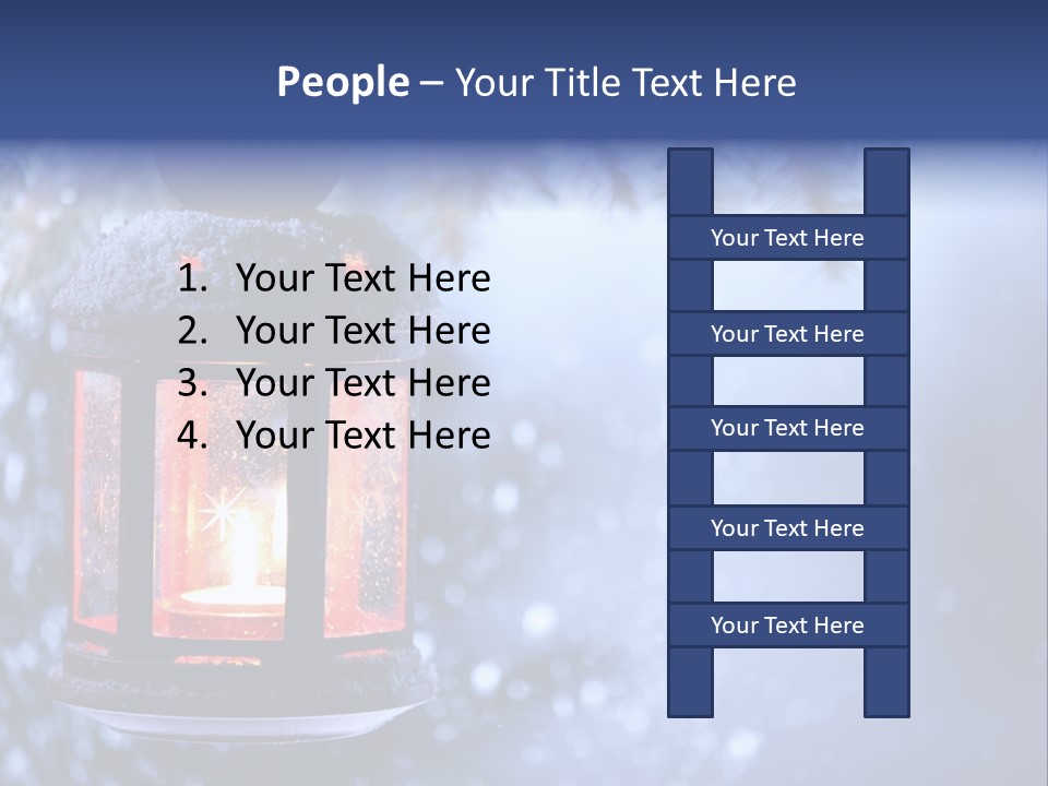 Holiday Cold Bokeh PowerPoint Template