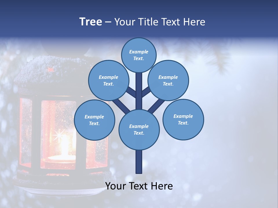 Holiday Cold Bokeh PowerPoint Template