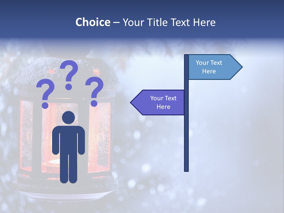 Holiday Cold Bokeh PowerPoint Template
