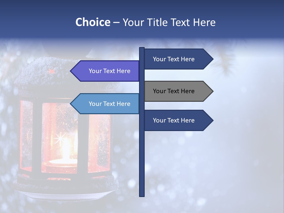 Holiday Cold Bokeh PowerPoint Template