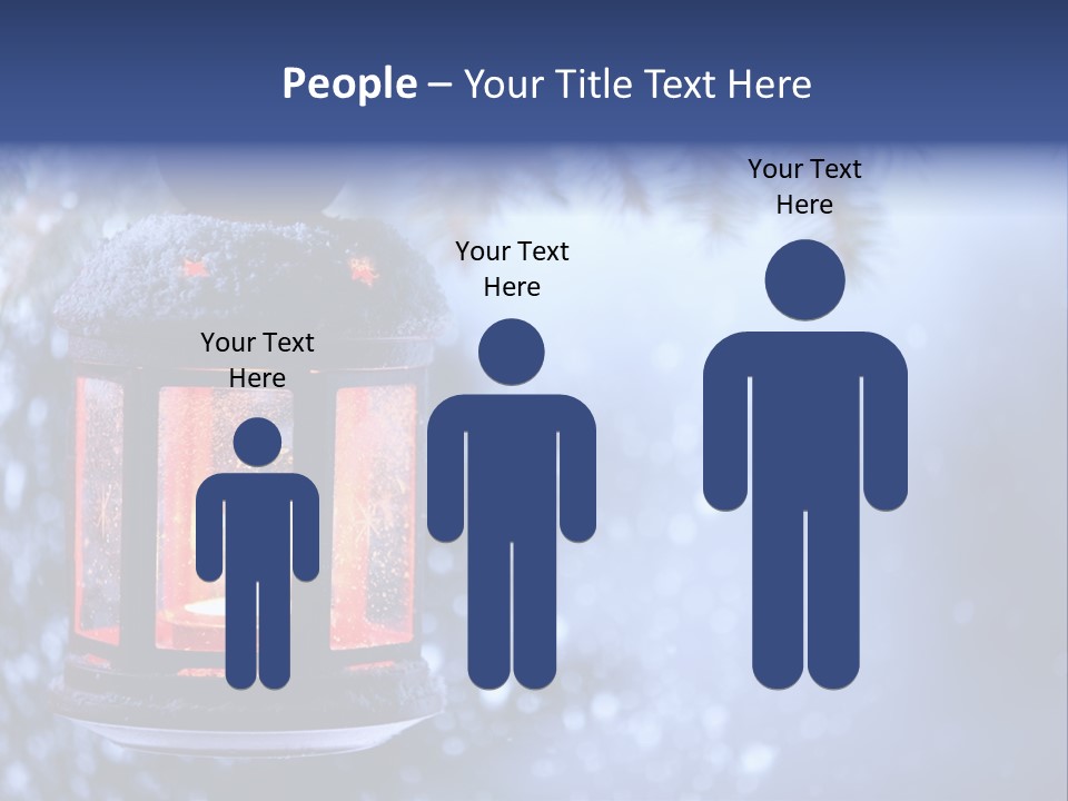 Holiday Cold Bokeh PowerPoint Template