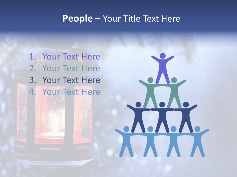 Holiday Cold Bokeh PowerPoint Template