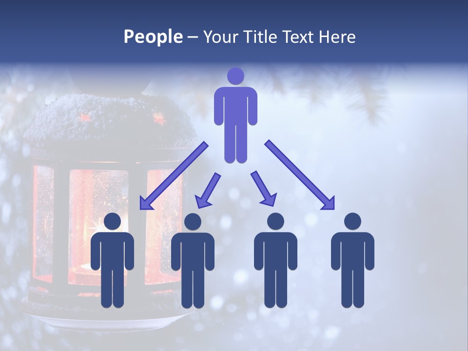 Holiday Cold Bokeh PowerPoint Template