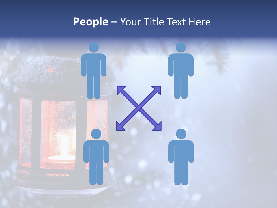 Holiday Cold Bokeh PowerPoint Template