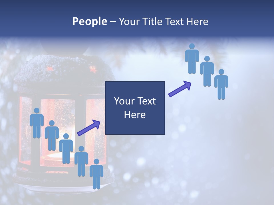 Holiday Cold Bokeh PowerPoint Template