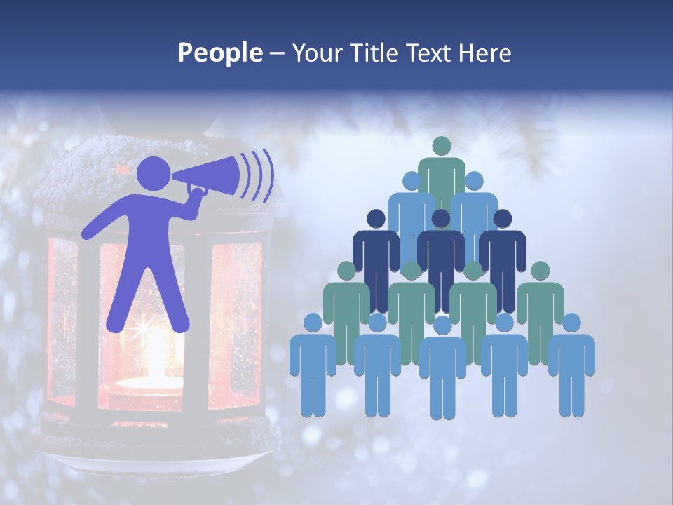 Holiday Cold Bokeh PowerPoint Template