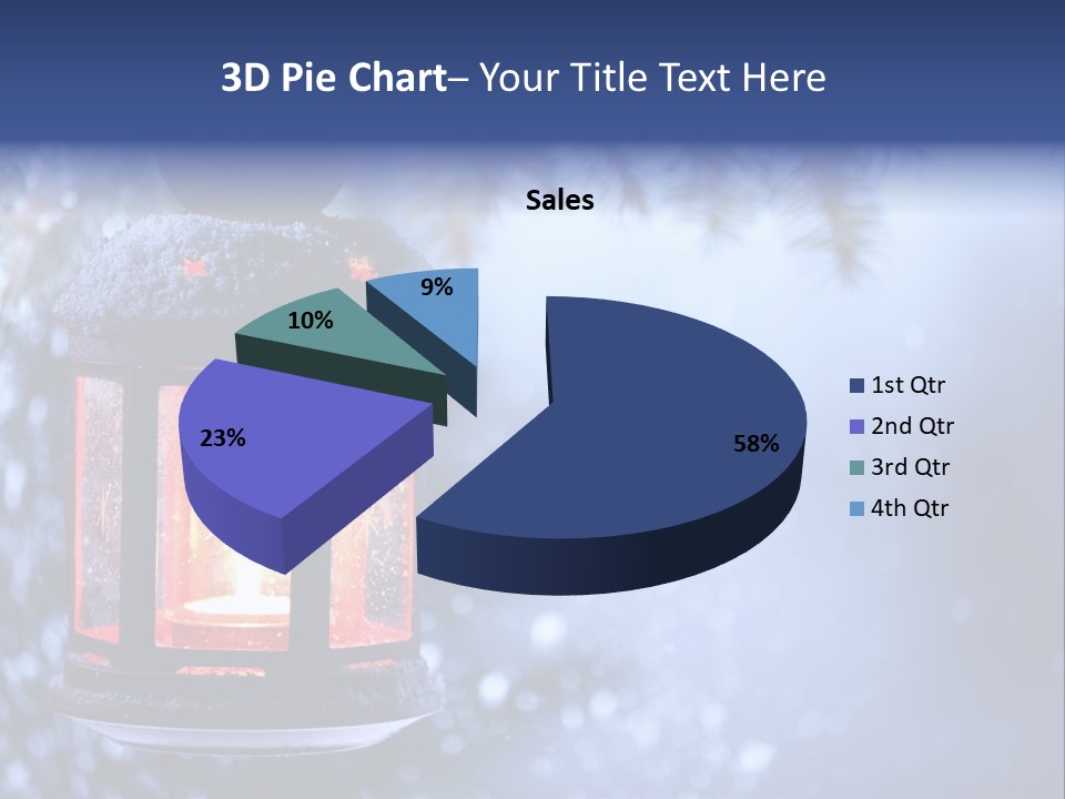 Holiday Cold Bokeh PowerPoint Template