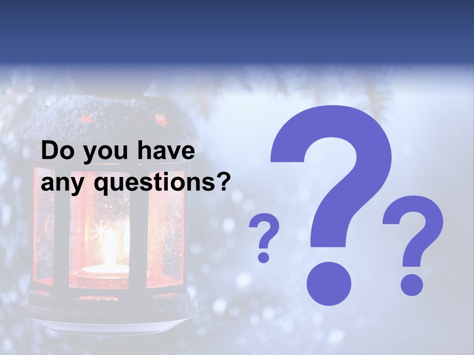 Holiday Cold Bokeh PowerPoint Template