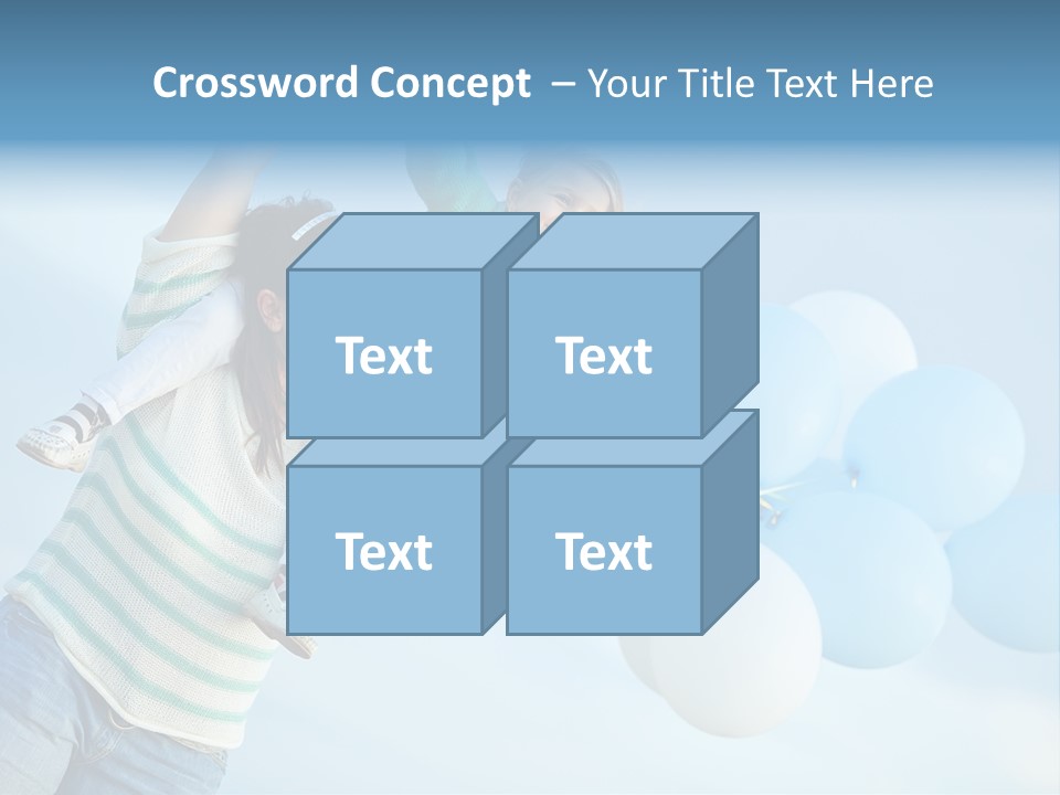 A Woman Holding A Child In Her Arms With Balloons In The Background PowerPoint Template