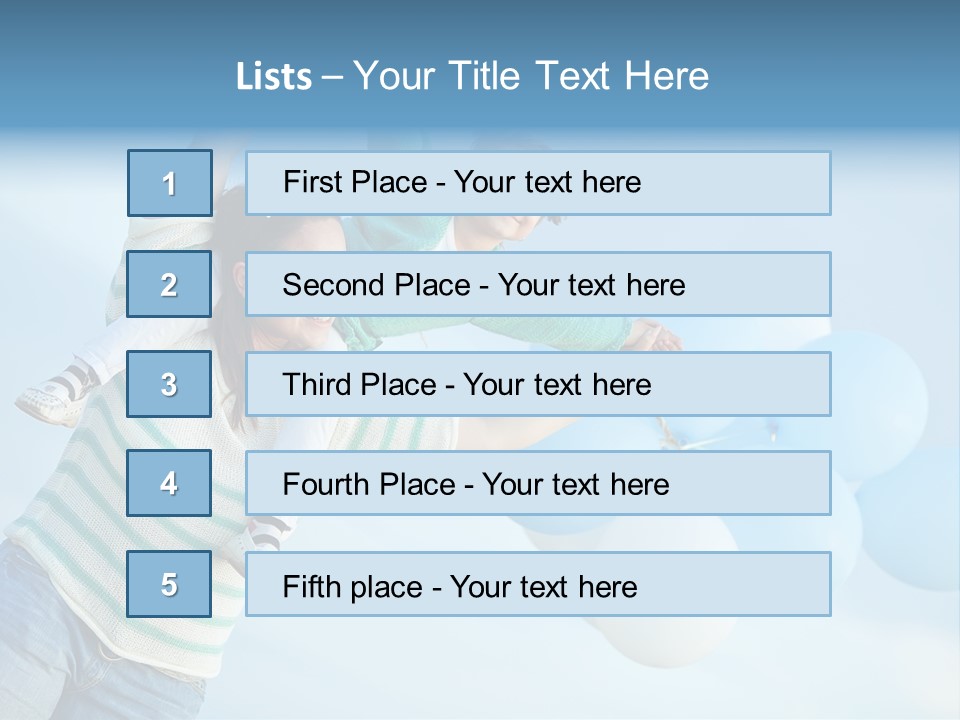 A Woman Holding A Child In Her Arms With Balloons In The Background PowerPoint Template