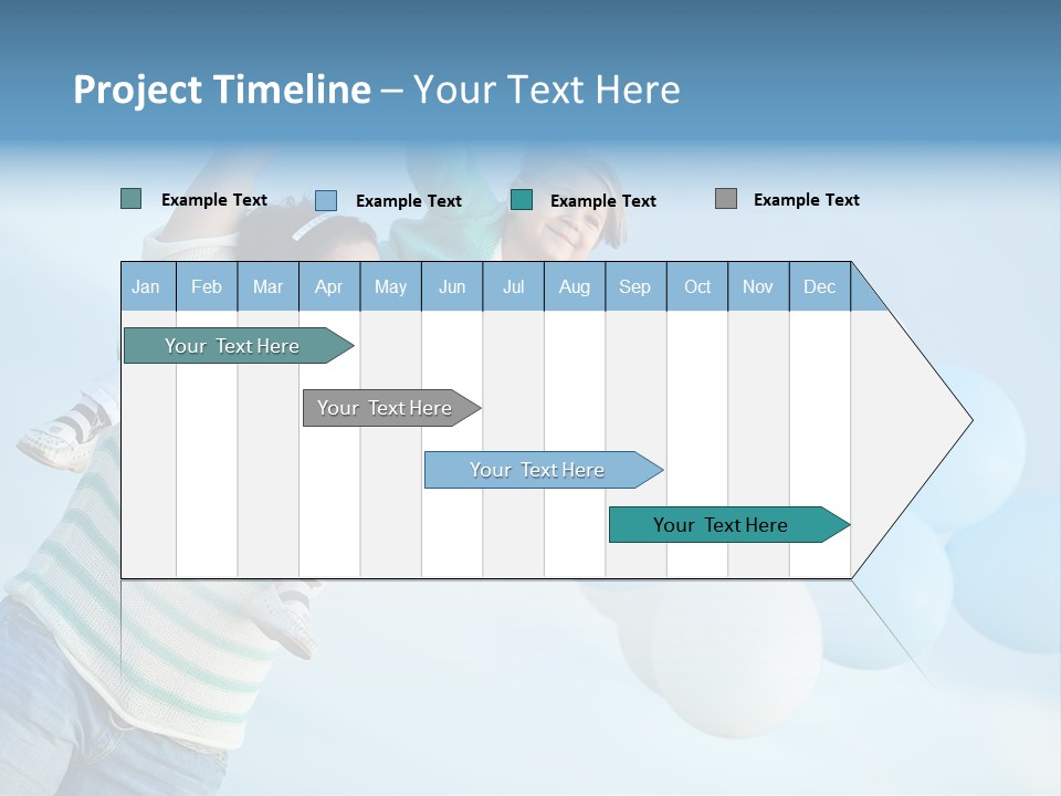 A Woman Holding A Child In Her Arms With Balloons In The Background PowerPoint Template