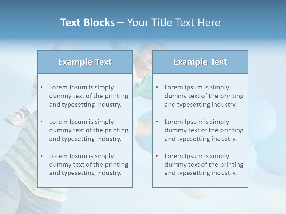 A Woman Holding A Child In Her Arms With Balloons In The Background PowerPoint Template