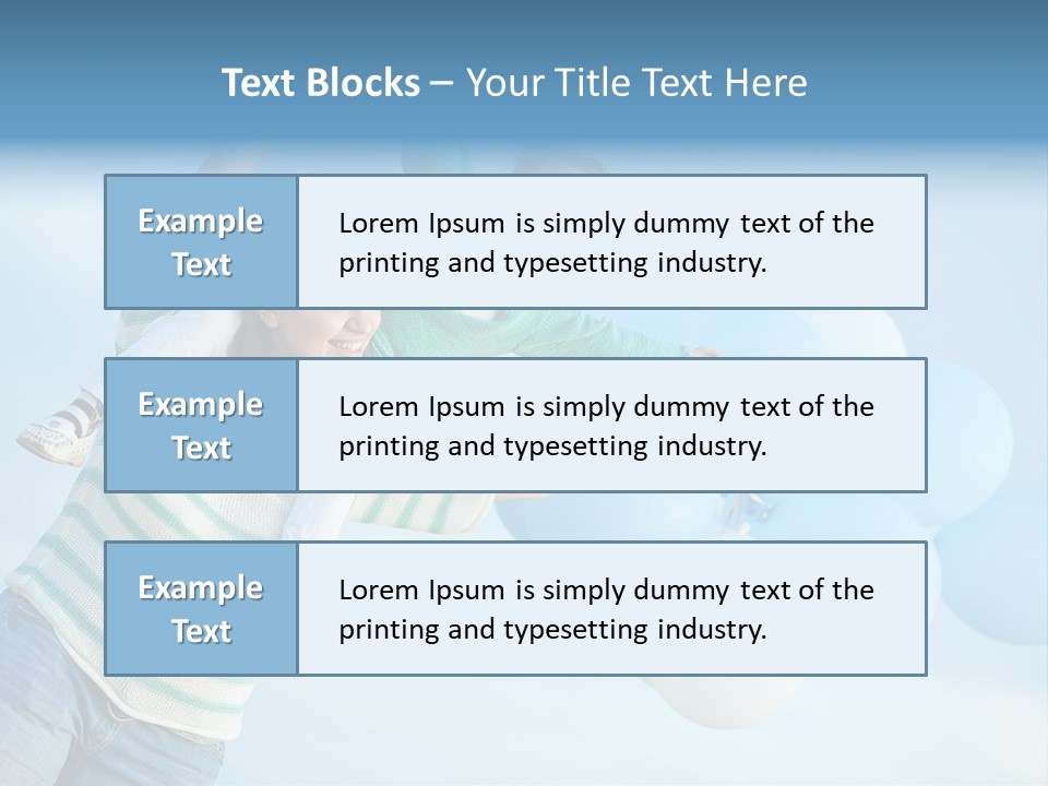 A Woman Holding A Child In Her Arms With Balloons In The Background PowerPoint Template