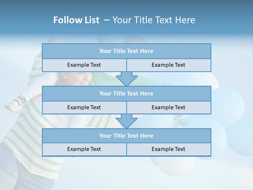 A Woman Holding A Child In Her Arms With Balloons In The Background PowerPoint Template