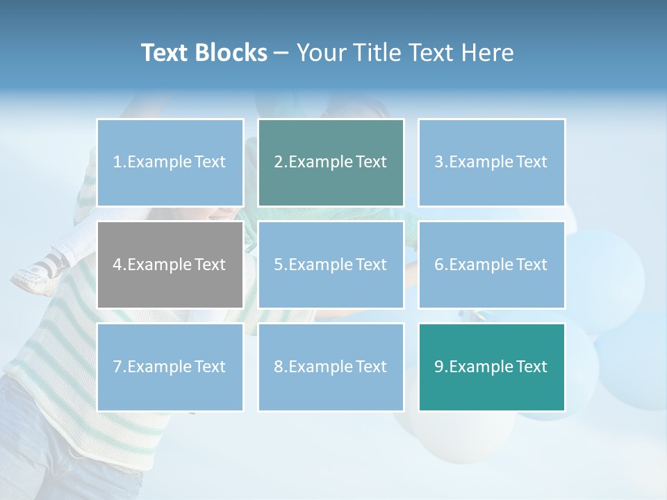 A Woman Holding A Child In Her Arms With Balloons In The Background PowerPoint Template