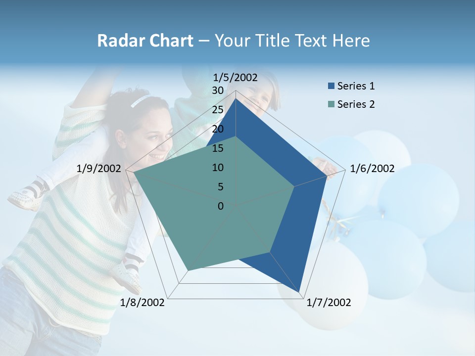 A Woman Holding A Child In Her Arms With Balloons In The Background PowerPoint Template