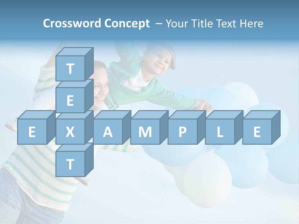 A Woman Holding A Child In Her Arms With Balloons In The Background PowerPoint Template