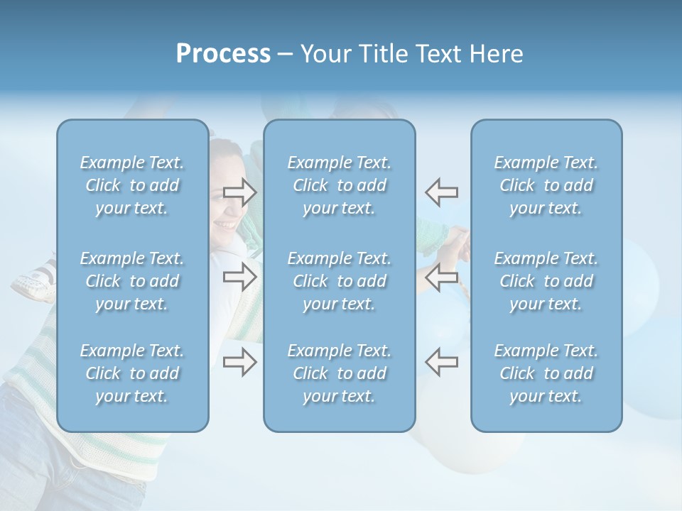 A Woman Holding A Child In Her Arms With Balloons In The Background PowerPoint Template