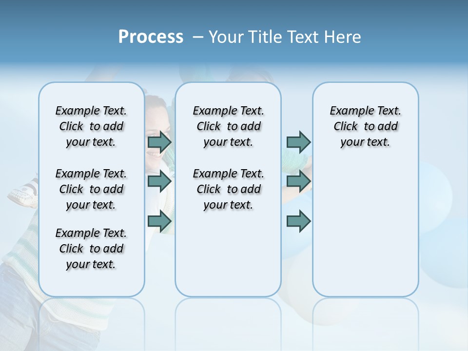 A Woman Holding A Child In Her Arms With Balloons In The Background PowerPoint Template