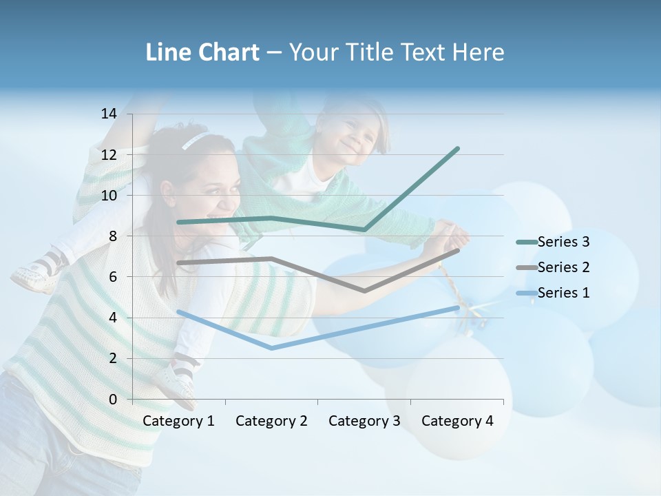 A Woman Holding A Child In Her Arms With Balloons In The Background PowerPoint Template