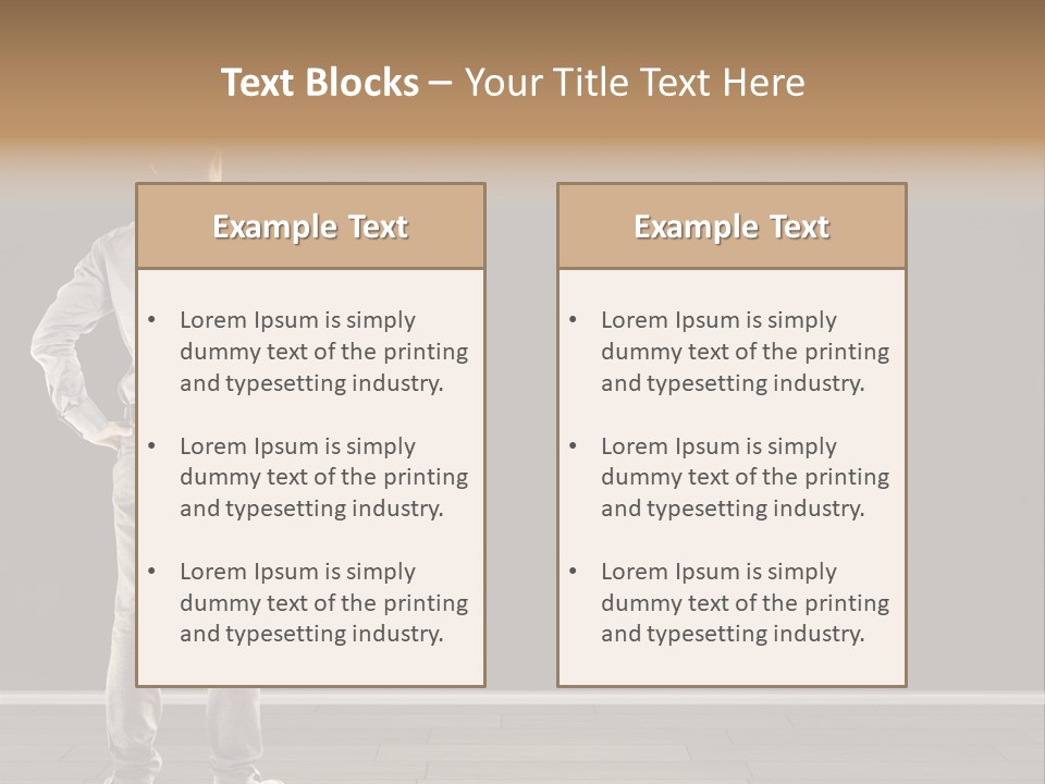 Group People Supervisor PowerPoint Template