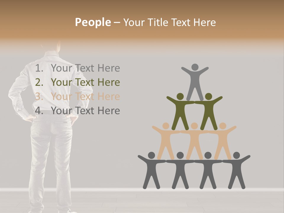 Group People Supervisor PowerPoint Template