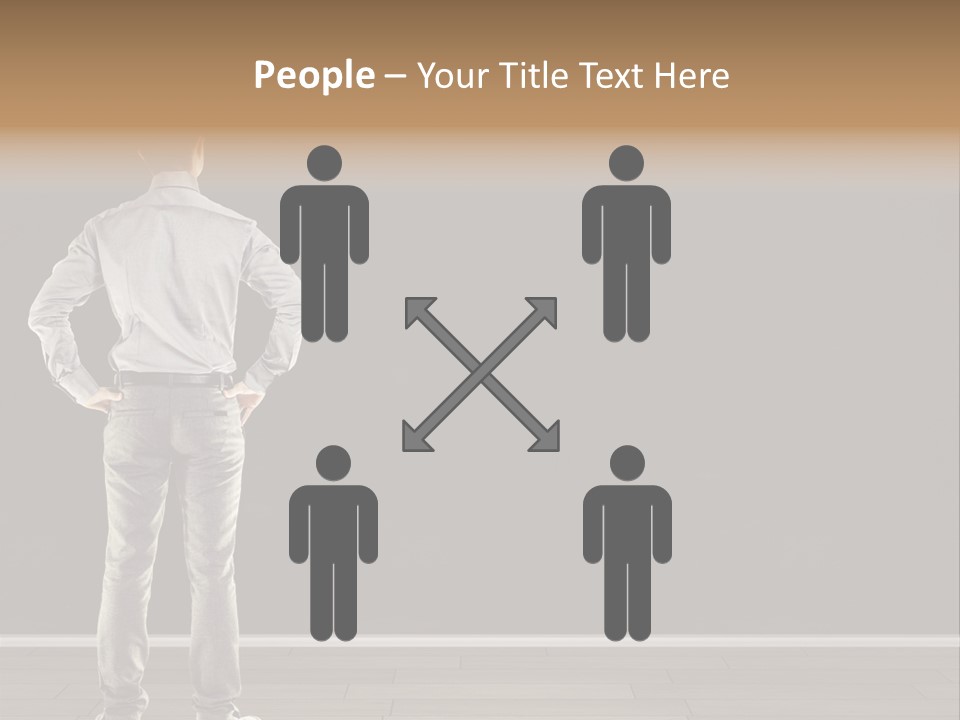Group People Supervisor PowerPoint Template