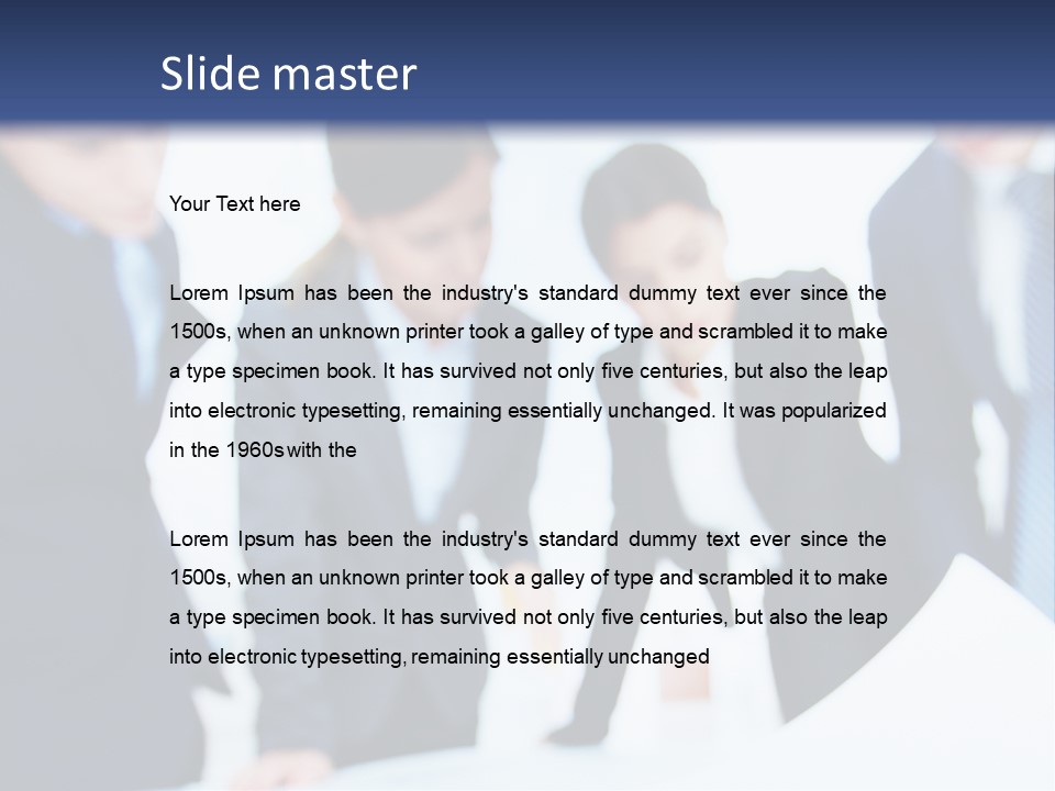 Group People Supervisor PowerPoint Template