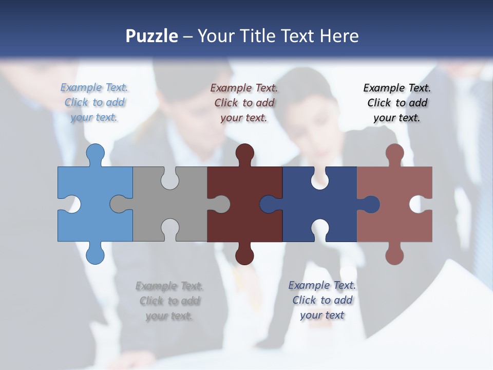 Group People Supervisor PowerPoint Template