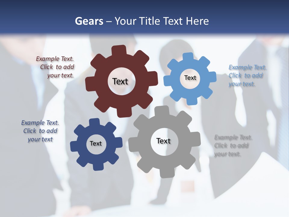 Group People Supervisor PowerPoint Template