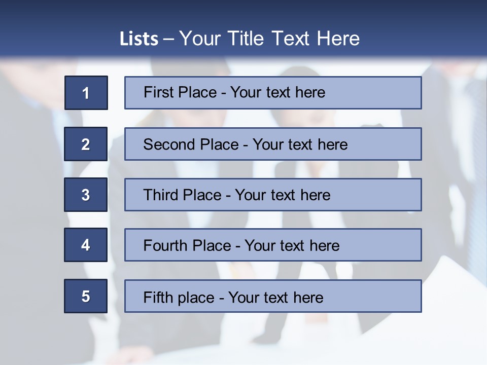 Group People Supervisor PowerPoint Template
