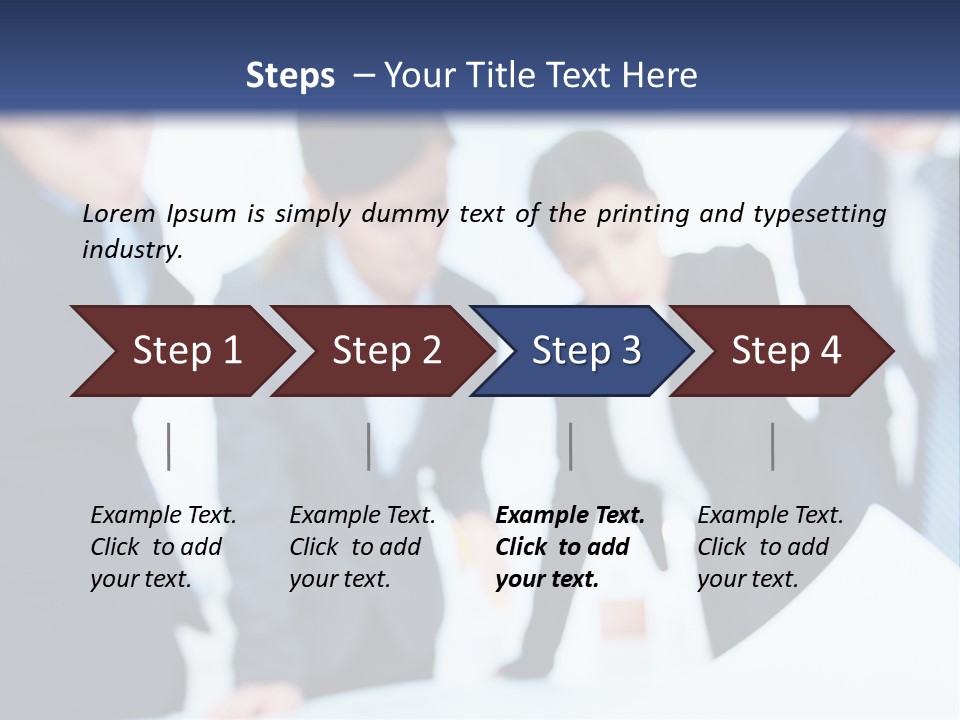 Group People Supervisor PowerPoint Template